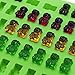 Candy Silicone Molds & Ice Cube Trays, SENHAI 3 Pack Gumdrop Jelly Molds, Chocolate Molds, 153 Gummy Bear Candy Molds with 3 Drops