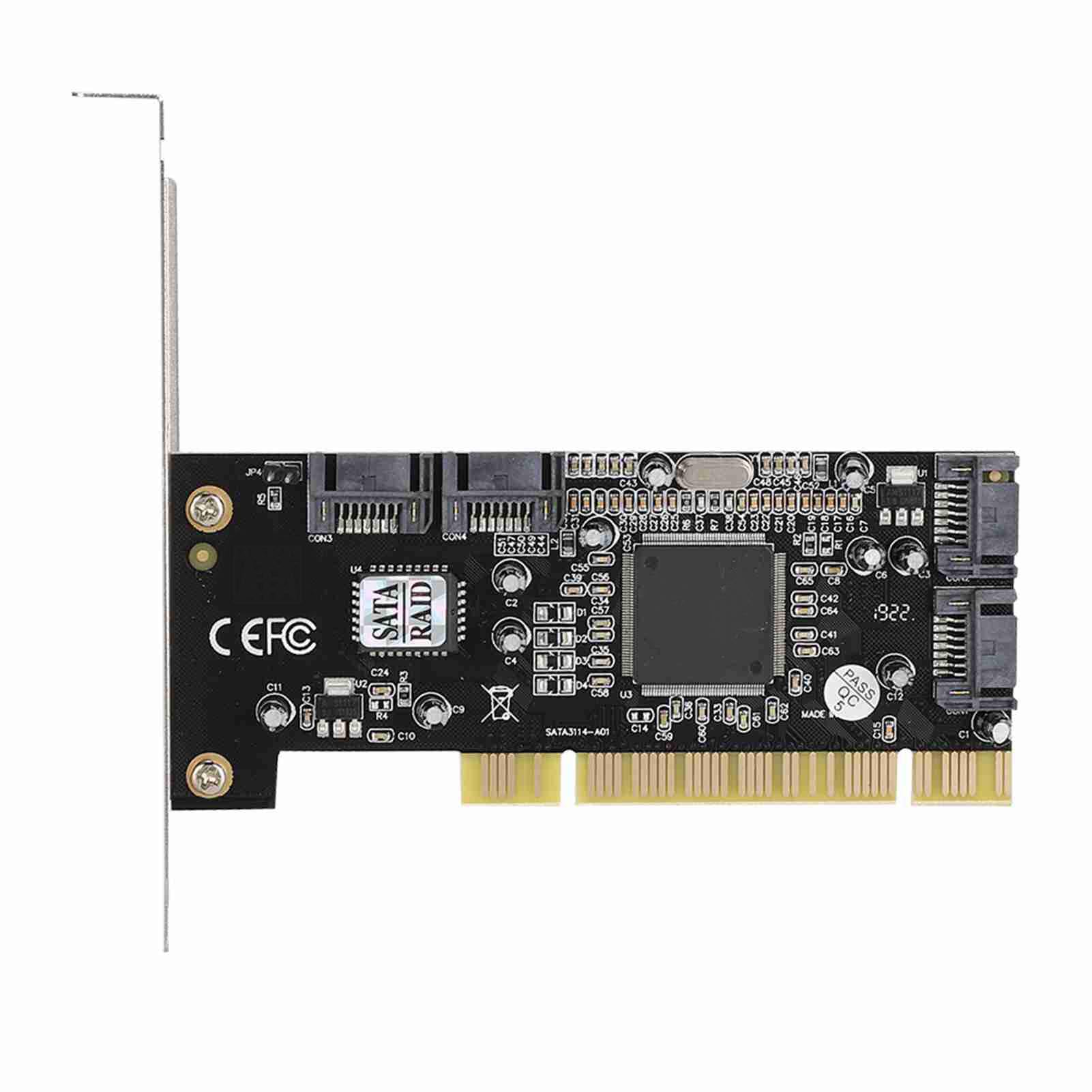 514 PCI SATA Host Controller Expansion Card, Professional Host Adapter Card, 150 4-Channel RAID Card Serial ATA for 98SE/ME/NT4.0/2000/XP