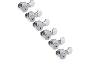 Sperzel Trim-Lok 6-In-Line Guitar Tuning Machines, Satin Chrome