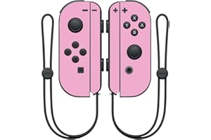 MightySkins Skin Compatible with Nintendo Joy-Con Controller wrap Cover Sticker Skins Solid Pink