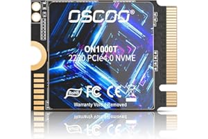 OSCOO 1TB NVMe M.2 2230 Internal SSD PCIe Gen4x4 Internal Solid State Drive, Read and Write Up to 5200MB/s & 4800MB/s, 3D NAN