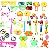 JJ Novelty Goods 100-Piece Kids Party Favors, Goody Bags, Pinata Fillers and Classroom Prize Toy Assortment With Plan The Ultimate Party E-Book