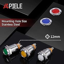 APIELE Indicator Light 12mm 1/2" Waterproof IP67