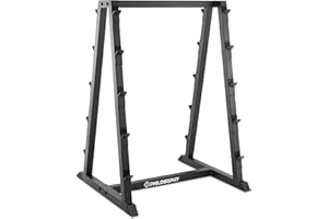 Philosophy Gym 10-Bar Fixed Barbell Weight Rack - Heavy-Duty Storage Holder for Straight & EZ Curl Pre-Weighted Bars