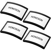 Honoson 4 Pack Ski Pass Holder Ski Goggles Pass Holder Resort Season Fits 3.3 x 2 Inch Standard Credit Card Sized (Black)