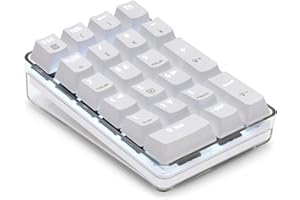 Magicforce Mechanical Numpad 21-Key Wired Number Pad for Laptop with Blue LED Backlit USB Number Pad for Laptop Desktop Compu