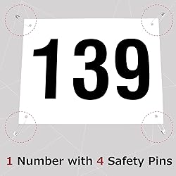 Azarxis Race Competitor Numbers Running Bibs with
