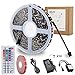 BEILAI RGB LED Strip Lights Kit, RGB LED Light Strip Waterproof SMD 5050 DC 12V Flexible Neon Tape 16.4 Ft (5M) 300leds with 44key Controller for Christmas Kitchen Party Indoor and Outdoor Decoration