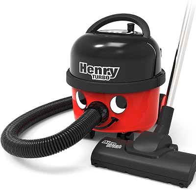 Numatic Henry Turbo HVT160 Vacuum Cleaner with AiroBrush 620W 6L Red