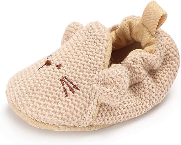 Babyschoentjes Slip On Schattige Zachte Zool Peuterschoenen Katoen Mesh Ademend Lichtgewicht Antislip Babyschoenen Voor Baby S Brown 3 To 6 Month Amazon Nl