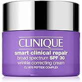 Clinique Smart Clinical Repair Broad Spectrum SPF 30 Wrinkle Correcting Cream with Peptides, Hyaluronic Acid + Glycerin | Protecting + Repairing