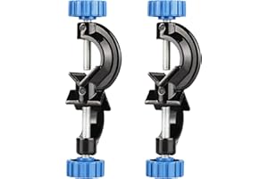 StonyLab 2-Pack Adjustable Bosshead Clamp Holder, Lab Heavy Duty Boss Head Clamp Holder Aluminum Alloy Body, up to 21mm Rods 