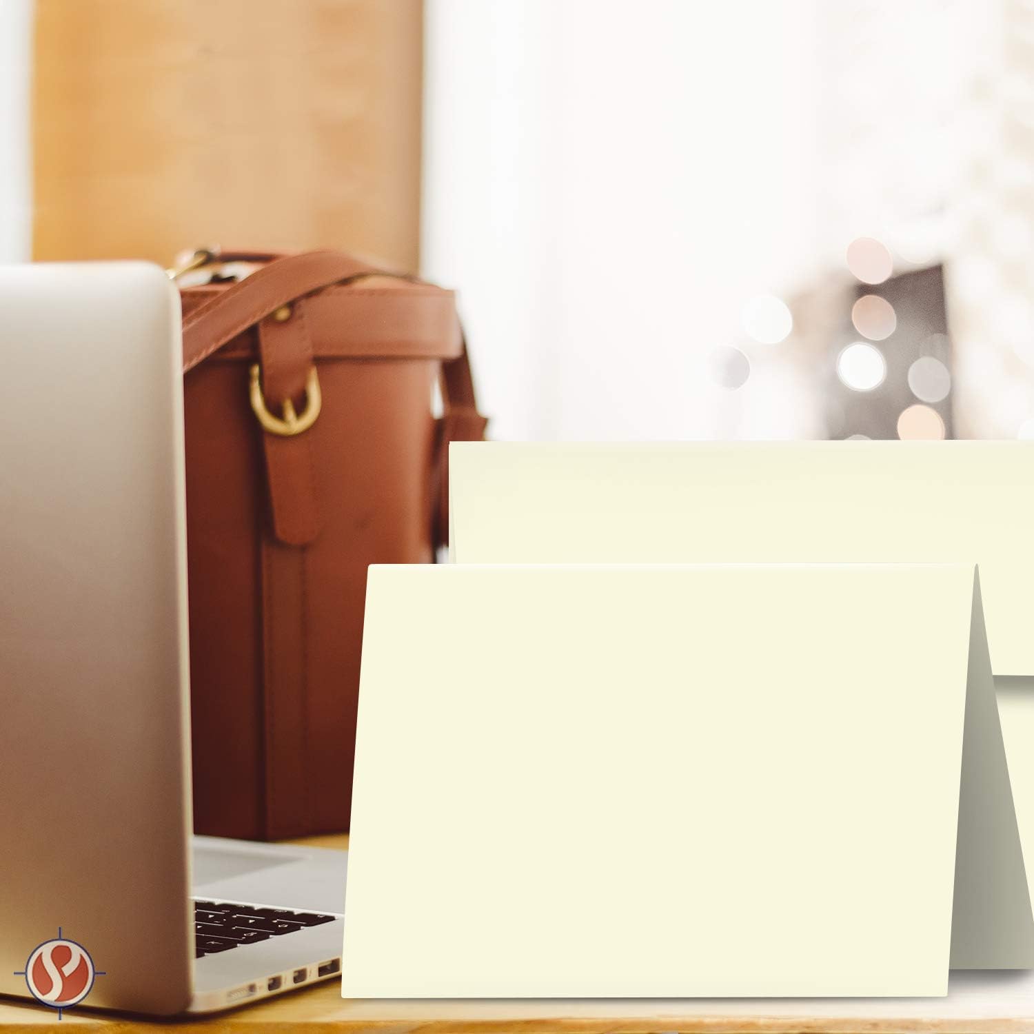 A6 Blank Cream Folding Greeting Cards | 4.5 x 6 Inches (When Folded) | Durable and Thick 80lb (216gsm) Card Stock | 50 Cards and Envelopes per Pack : Office Products