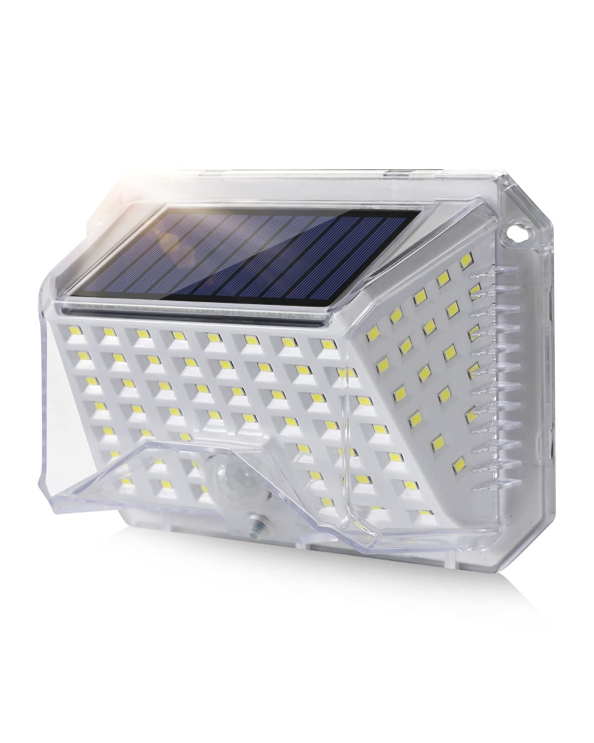 Solar Lights Outdoor Motion Sensor LED Security Lights Waterproof IP65 Spot Lights 3 Modes Solar Powered Garden Fence Wall Outside Spotlights White
