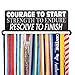 Gone For a Run | Runner's Race Medal Hanger | Courage to Start