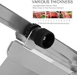 Holdfiturn Manual Frozen Meat Slicer 44.5x15cm Adjustable Thickness view 4