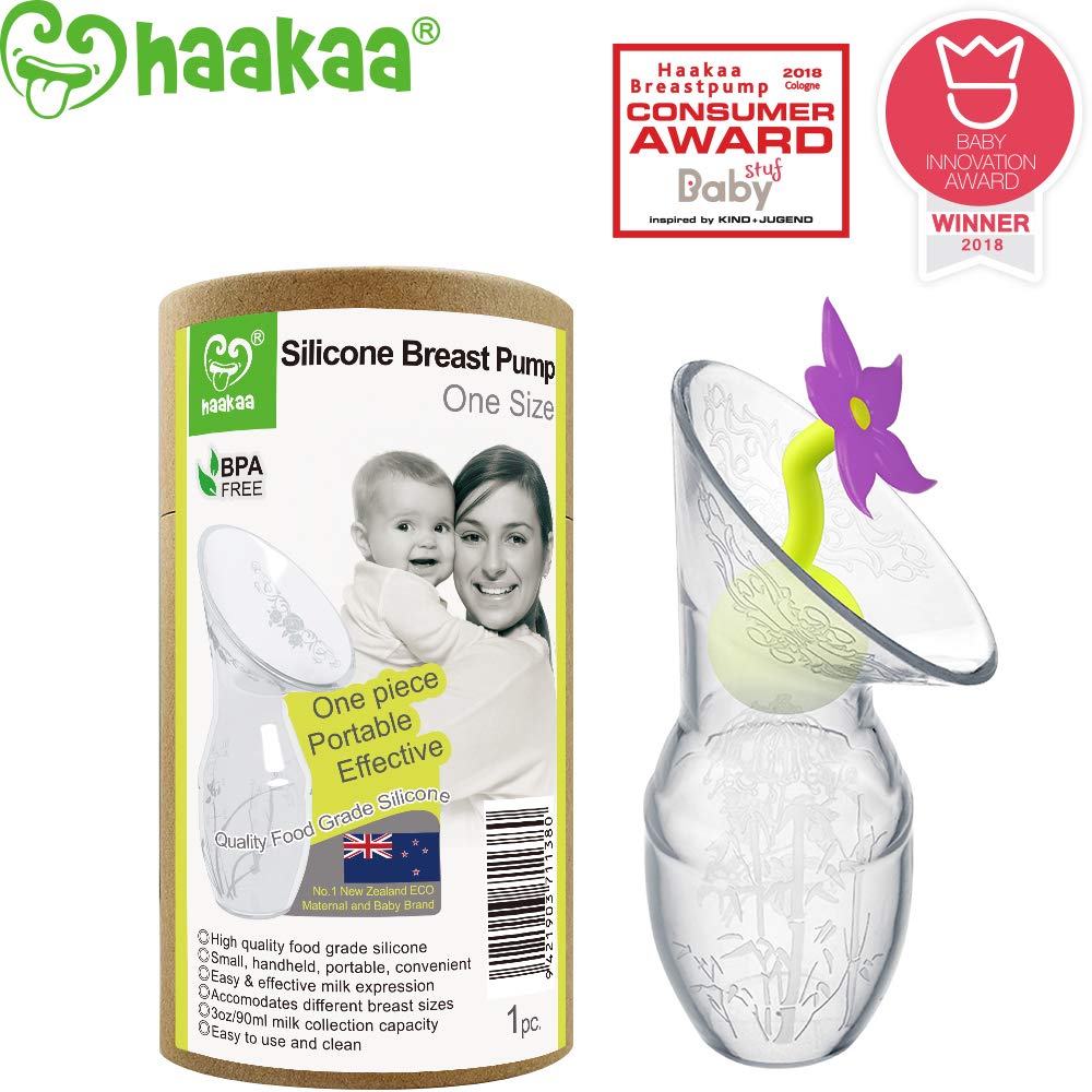 Buy Haakaa Manual Pump with Flower Stopper 100 Food Grade Silicone BPA PVC and Phthalate Free
