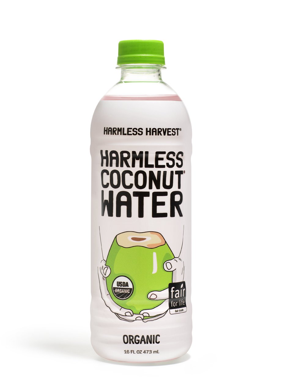 Harmless Harvest Organic Coconut Water, Original 16 Fl Oz, Pack of