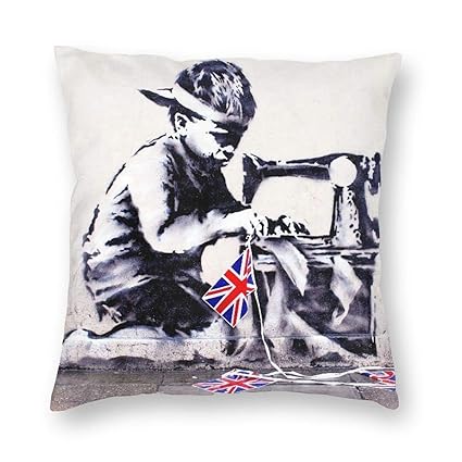 Amazon Com Boy Sew England Square Throw Cushion Cover Case