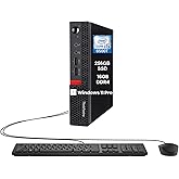 Lenovo ThinkCentre M710q Mini Desktop Computer PC, Core i5-6500T 2.5GHz, 16 GB RAM, 256 GB SSD, Keyboard and Mouse, WiFi, Windows 11 Pro (Renewed)