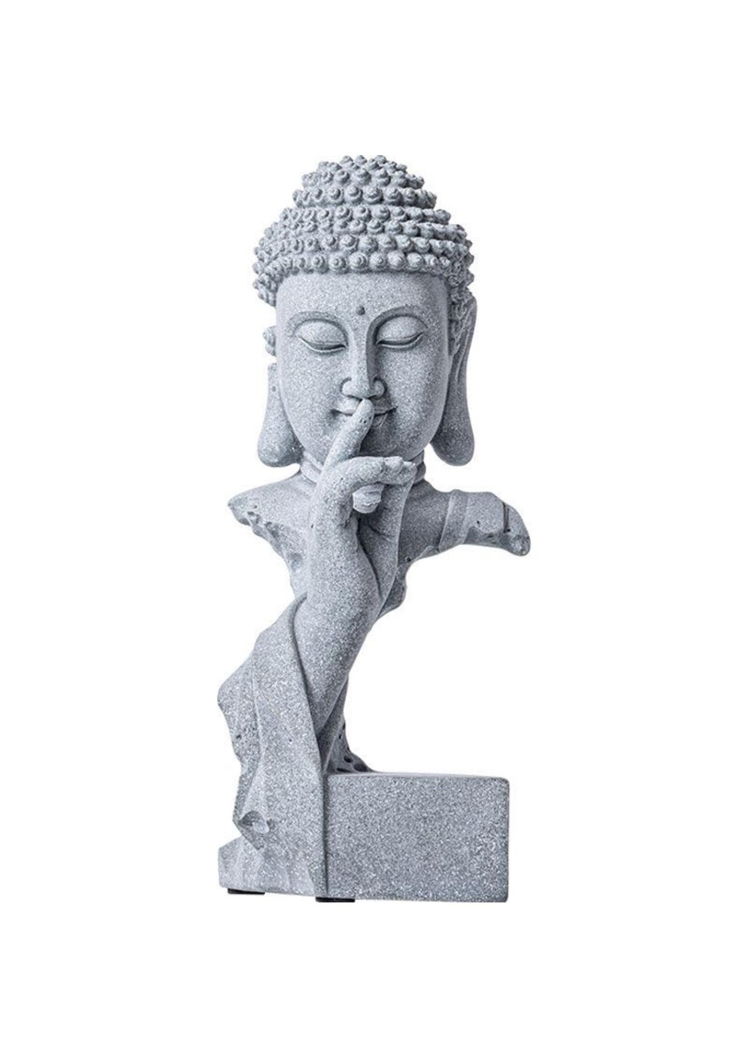 Buddha Statue for Zen Decor, Meditation Buddha Home Decor, Decorative Yoga Figurines for Spiritual Room, Boho Gold Statue for Office Table Living Room Decorations