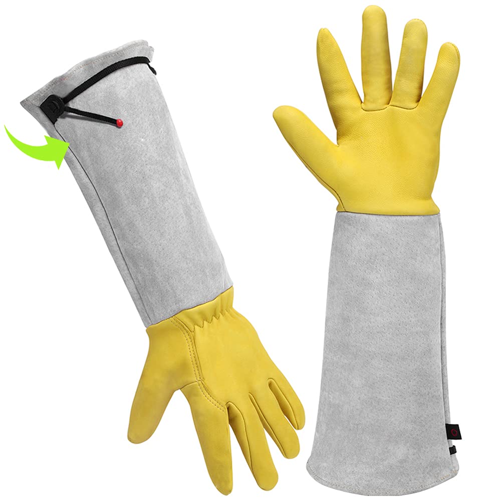 UneedMe Gardening Gloves For Women/Men - Garden Gloves Gardening Gifts Tough Thorn Proof Comfortable Breathable Garden Tools Strong Grip For Sowing Planting Trimming plants Mechanic Welding