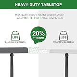 Rainberg 6ft Heavy Duty Plastic Folding Table Grey 1800 x 750 mm view 5