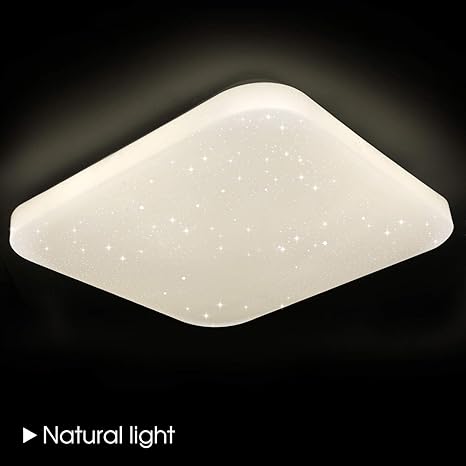 Deckenleuchte Led Badezimmer Kuche Schlafzimmer Led Lampe Decke Wohnzimmer Esszimmer Studie Balkon Flur Bad Moderne Quadratische Wasserdichte Deckenleuchten Naturliches Weiss 4000k 2050lm 26w Lusunt Amazon De Kuche Haushalt