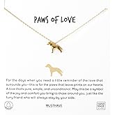 MUSTHAVE 18K Gold Plated Dog Pendant Necklace, Retriever, Dogmom, Dogperson, Necklace for Women, Simple, Dainty, Anchor Chain, 16+2 inch Extender (Yellow Gold)