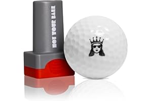QUBI Golf Ball Stamp, Golf Ball Stamper, Self-Inking Golf Ball Stamp Marker to Identify Golf Balls, Golf Gift Golf Accessories for Men and Women Golfers