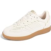 LUCKY STEP Kids Lace Detail Fashion Retro Sneakers Girls Casual Gum Rubber Sole Dual Laces Walking Running Shoes for Big&Little Kid and Toddler