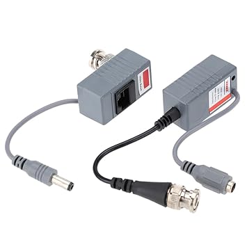 Docooler CCTV Camera Video Balun Transceiver BNC UTP RJ45 Video and Power Over CAT5/5E/6 Cable