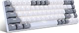 MageGee MK-Box 60% Mechanical Keyboard White Backlit 68 Keys Red Switch