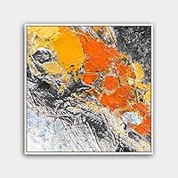 Framed Canvas Wall Art Abstract Canvas Prints Home Artwork Decoration for Living Room,Bedroom - 16x16 inches