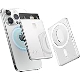 elago Clear Magnetic Wallet Compatible with MagSafe for iPhone - Secure Phone Card Holder, Durable Polycarbonate Construction, Damage Protection (Transparent)
