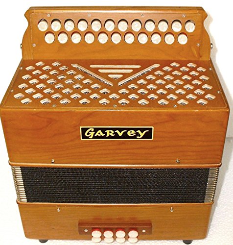 Garvey TAM 2 23 Button Bass Accordion (Key of B/C) - Tipo A Mano Reeds - Includes Shoulder Straps - Thumbnail 3