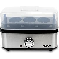 Nesco American Harvest EC-10 home egg cooker, Stainless Steel/Black