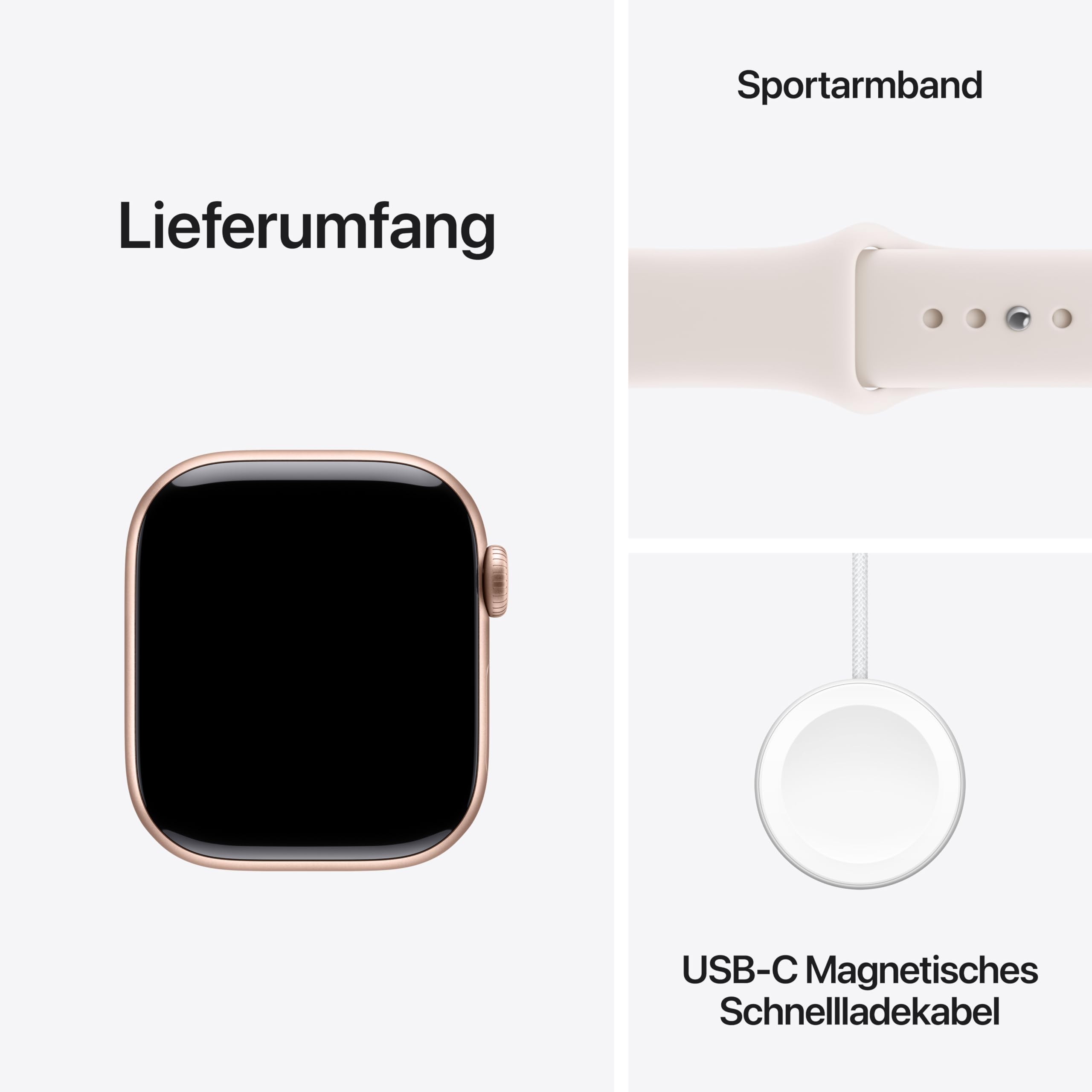 Apple Watch Series 11 GPS 42 mm Smartwatch mit Aluminiumgehäuse in Roségold und Sportarmband in Blassrosa (S/M). Schlafindex, Fitnesstracker, Gesundheitstracking, Always-On Display, Wasserschutz 6