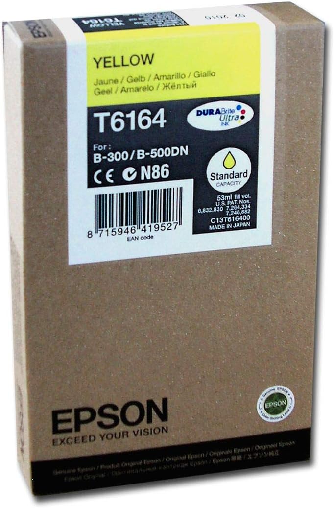 Epson T6164 B-500DN Standard Capacity Ink Cartridge - Yellow
