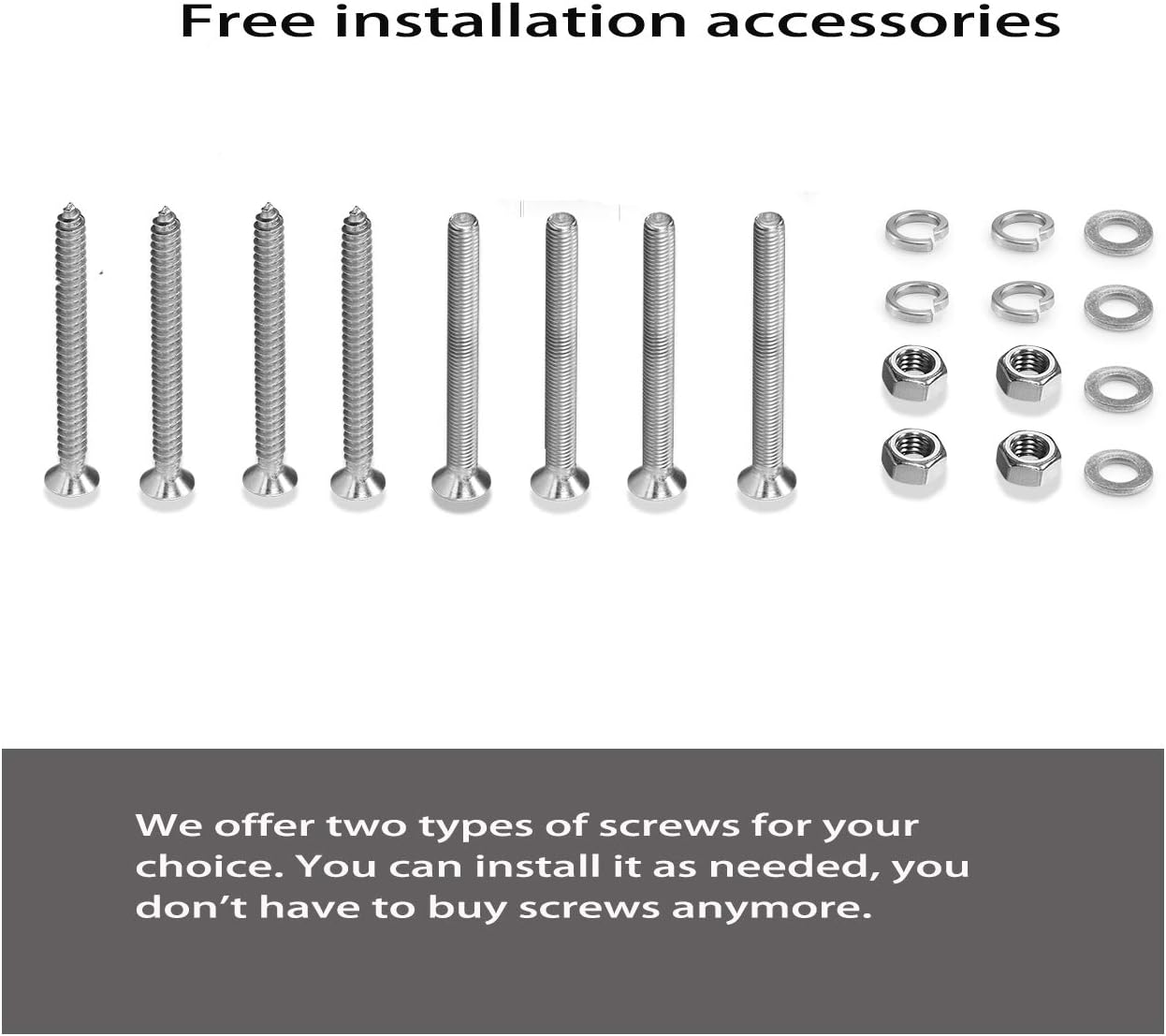 GANGUOLA Boat Cleat 5 Inch Open Base 2 Pack, Dock Cleat Heavy Duty 316 Stainless Steel，Curtain Tie, Hook, Include Installation Accessories 316 Screws : Sports & Outdoors