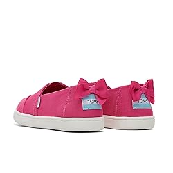 TOMS Girls Alpargata Loafer Flat, Fuchsia Canvas