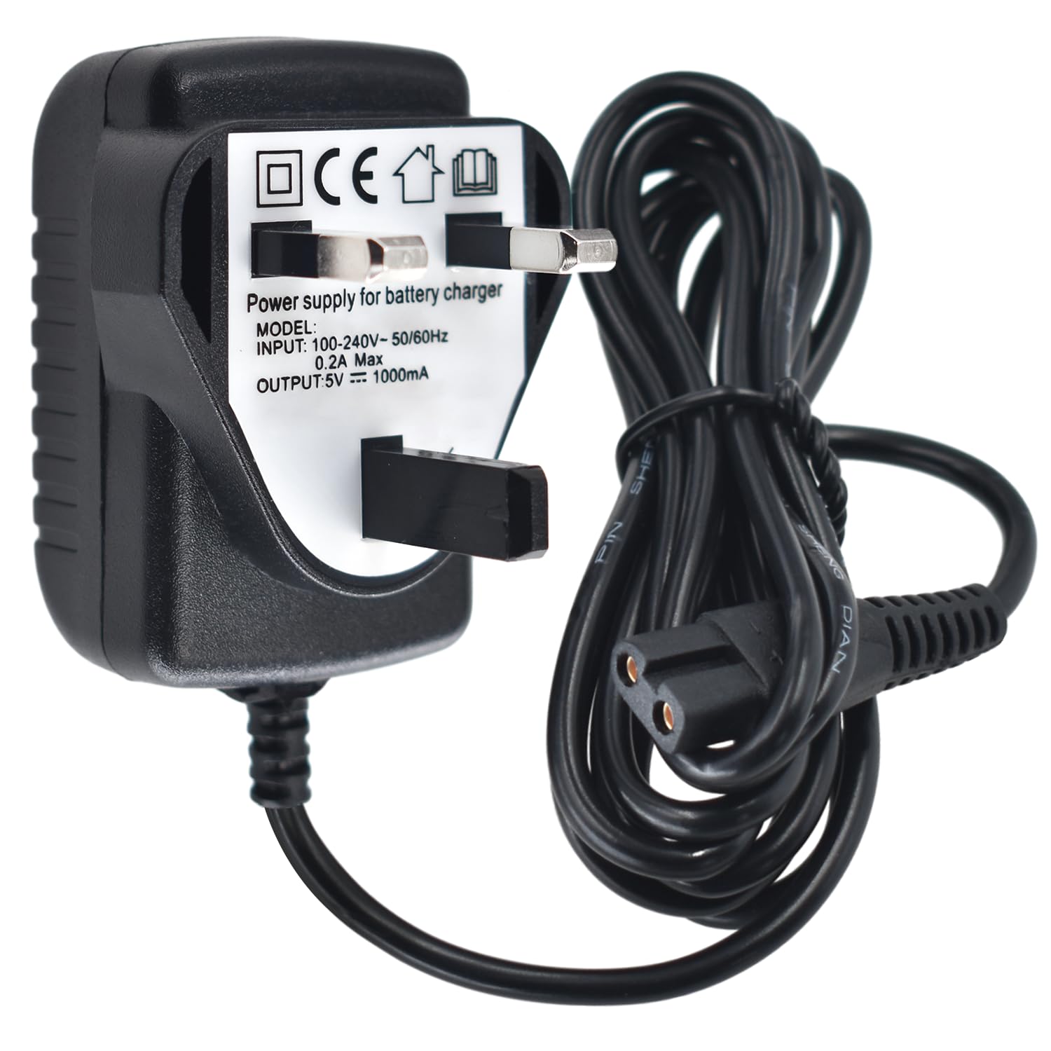 BOEEA Charger Fits oneisall Low Noise Dog Clippers, Replacement Charger cord Compatible with SUPRENT Hair Clippers-NOT For oneisall RFC-676 — image 1