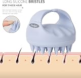 Sndyi Scalp Massager Shampoo Brush Silicone Bristles Sky Blue view 4