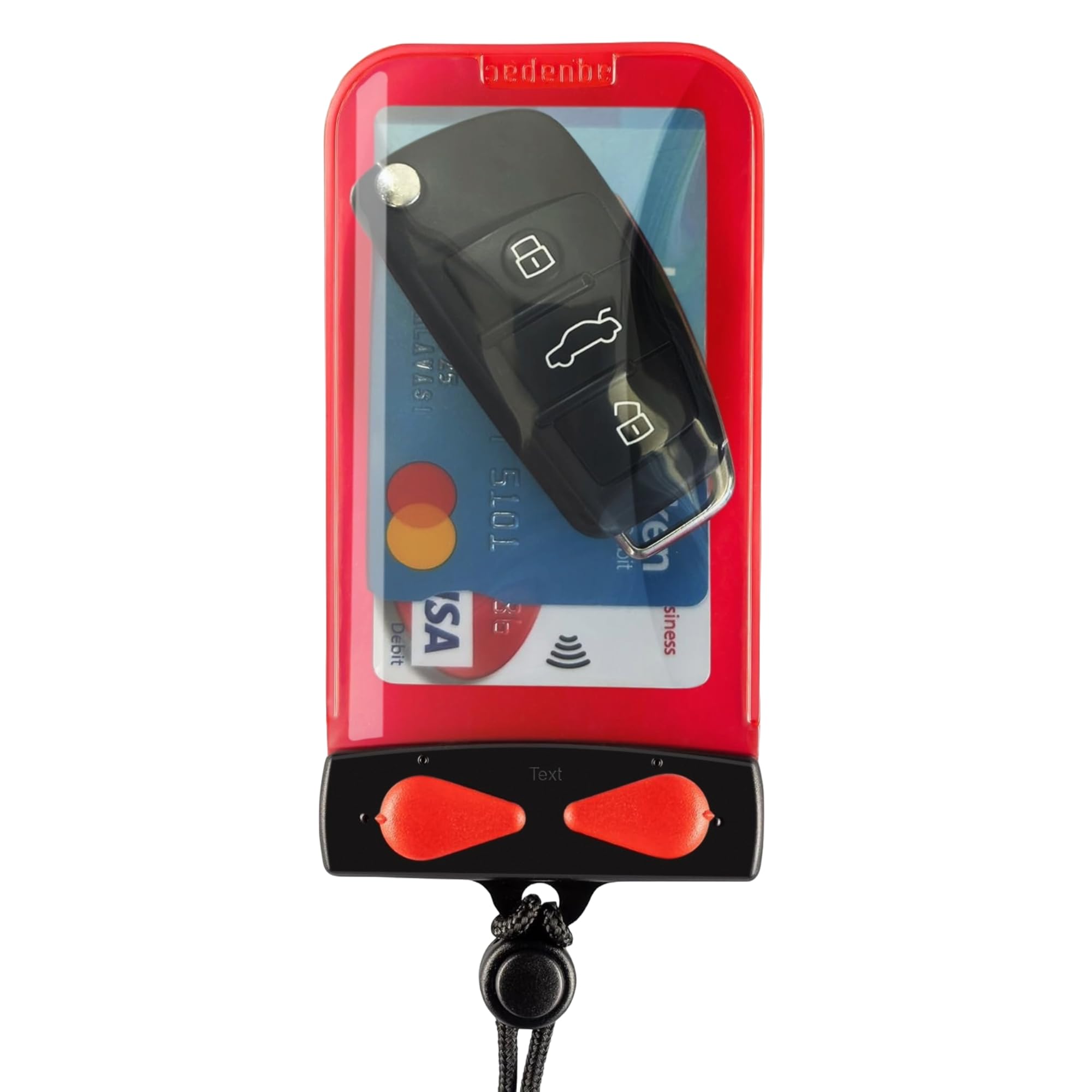 Aquapac Keymaster Waterproof Travel Case, Made in the UK, Carry Cord, Travel Essential, 5 Year Warranty, Eco Friendly, Watersports, Hiking, Mountain Biking, Running Accessory (Red) — image 1