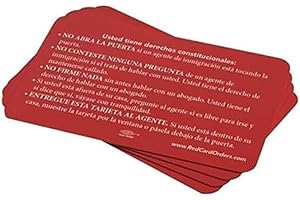 ZXTNVB Immigration Rights Know Your Rights Card, Red (5)