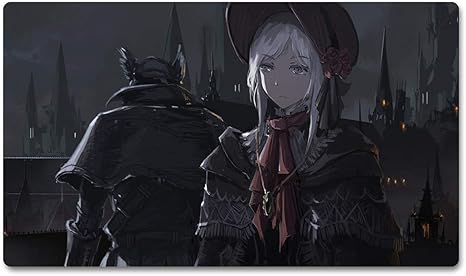 Amazon Bloodborne ゲーム プレイマット ゲーム カードゲームパッド マウスパッド ファッション大 血源 プレイマット Bloodborne テーブルマット サイズ 60x35 Cm トレカ 通販