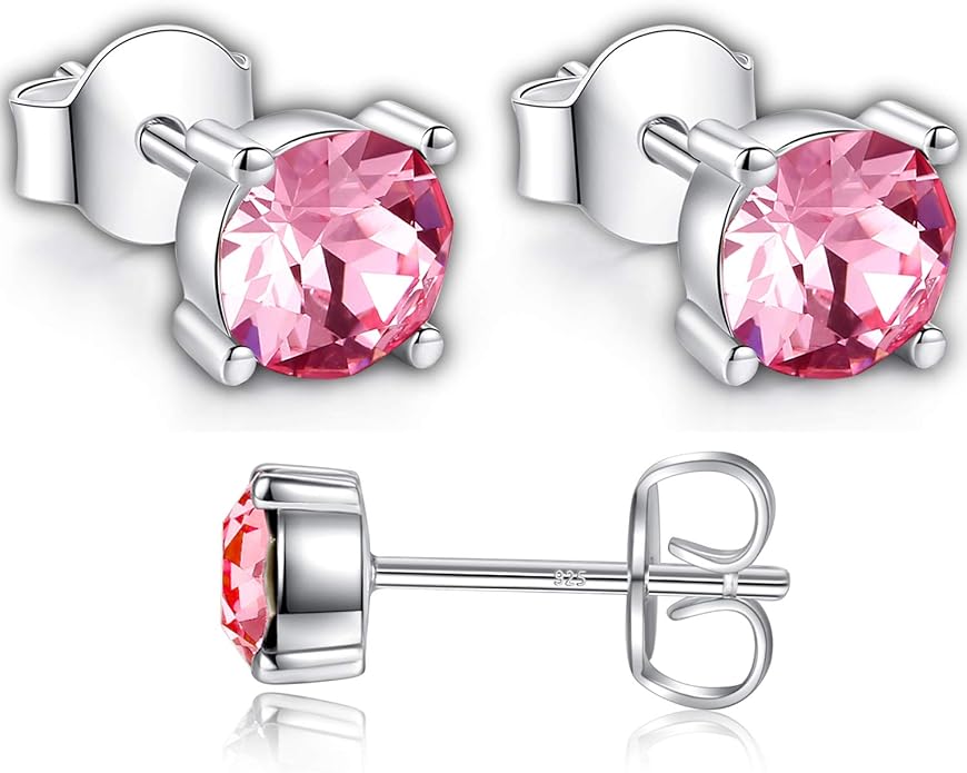 Swarovski Stud Earrings for Women 925 Sterling Silver