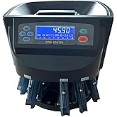 Canadian Professional Coin Counter, Coin Sorter,Auto Coin Sorter Machine,280 Coins/Minute. LCD Display with Full Report,Chang