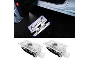 uuakarin 2PCS Car Door Logo Projector Lights Compatible with 300 300C 300S 2005- Present LED Ghost Shadow Light Laser Puddle Lamp Accessories (Miami)