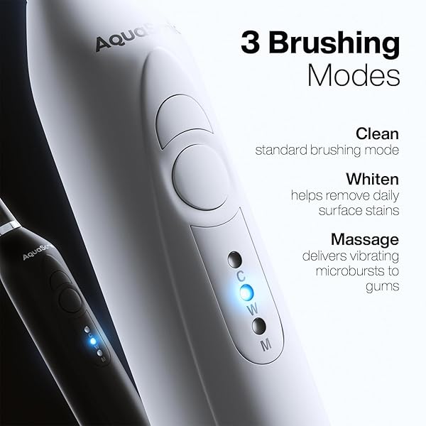 AQUASONIC DUO – DUAL HANDLE ULTRA WHITENING 40,000 VPM WIRELESS CHARGING ELECTRIC TOOTHBRUSHES – 3 MODES WITH SMART TIMERS – 10 DUPONT BRUSH HEADS & 2 TRAVEL CASES INCLUDED